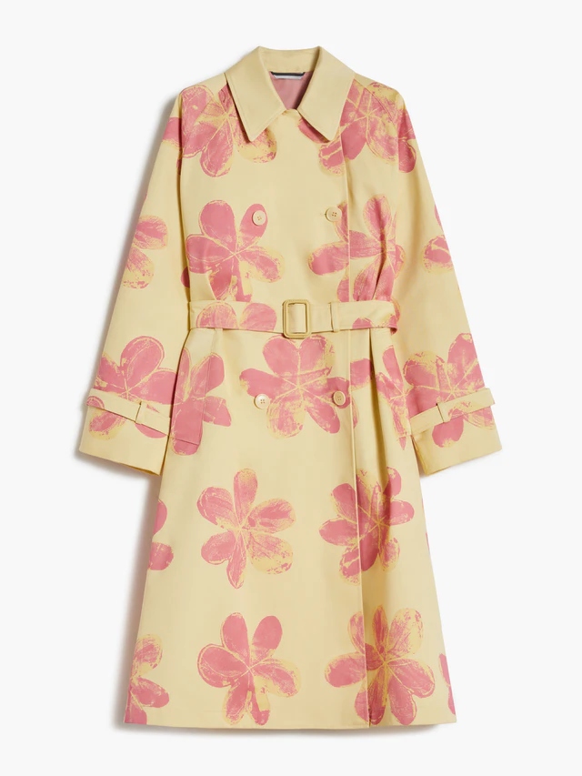 ウィークエンド マックスマーラのアートなトレンチコート、チャバララ・セルフ作