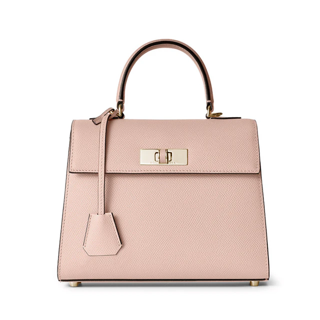  ヴィットーリア トップハンドルバッグ ノービレレザー (ミニ) シェルピンク