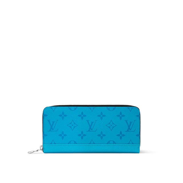 ルイ・ヴィトン :ジッピー·ウォレット ホリゾンタル (トロピカルブルーのみ日本限定) モノグラム·キャンバス、タイガラマ·カウハイドレザー