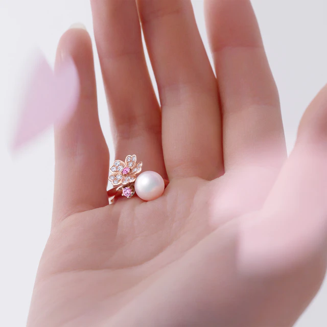 ミキモト春の新作ジュエリー、さくらモチーフとRing Charmが彩るSAKURA WEEK銀座イベント