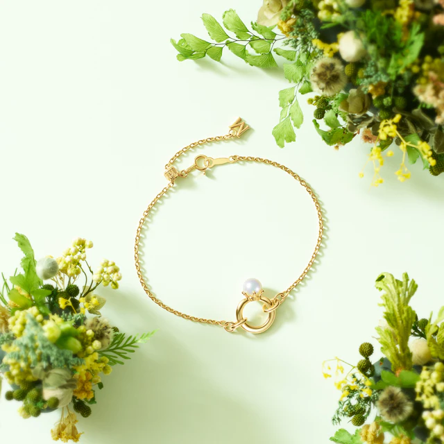 ミキモト春の新作ジュエリー特集、さくらモチーフとイエローゴールドRing Charmが銀座本店に登場