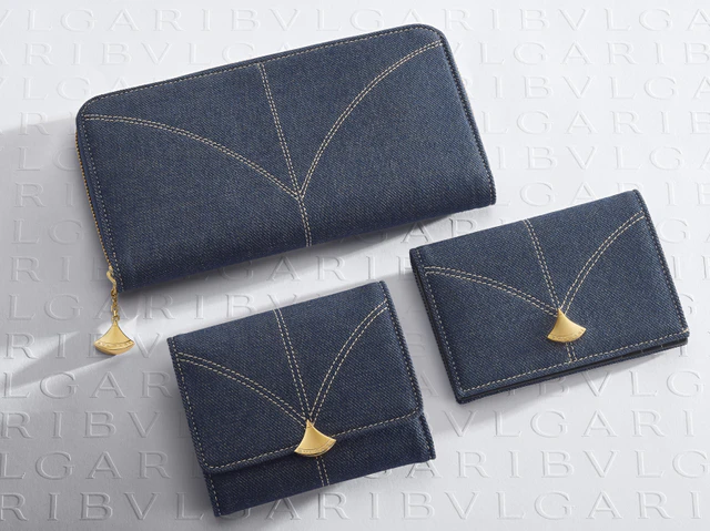 ブルガリ「ディーヴァ ドリーム」日本限定デニムウォレット、ジュエリー発想のスモールレザーグッズが登場