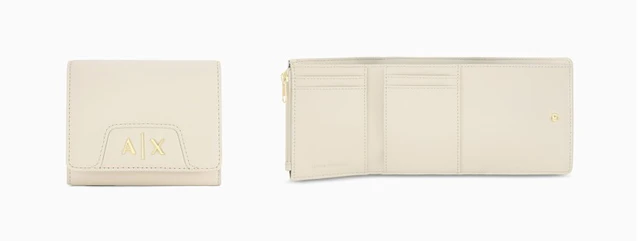 A|X アルマーニ エクスチェンジ AXロゴ 三つ折りミニウォレット(2色展開)