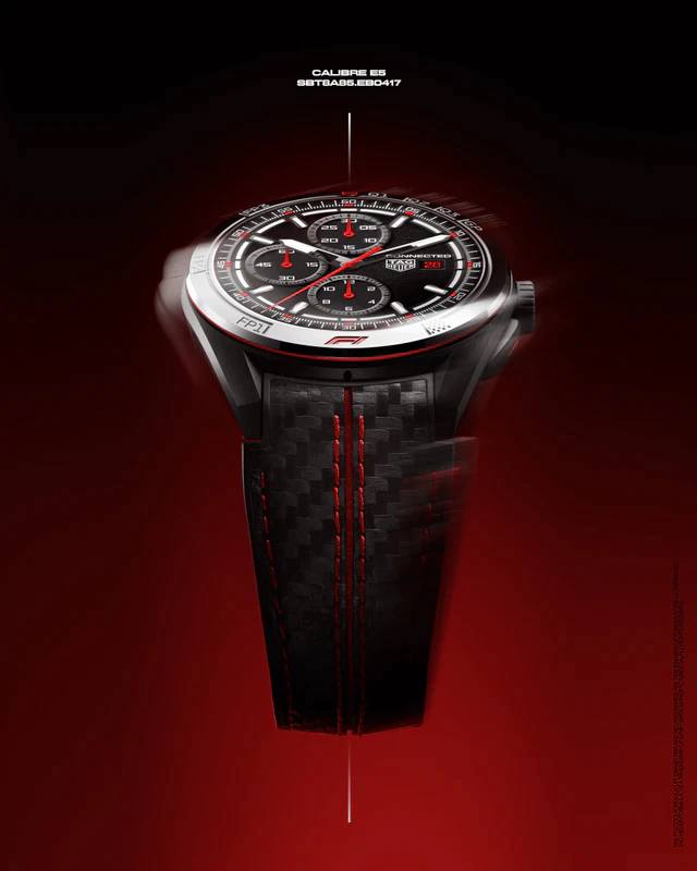 タグ・ホイヤー「TAG Heuer Connected Calibre E5 45 mm x Formula 1®」発表、F1®と連動する究極のコネクテッド体験