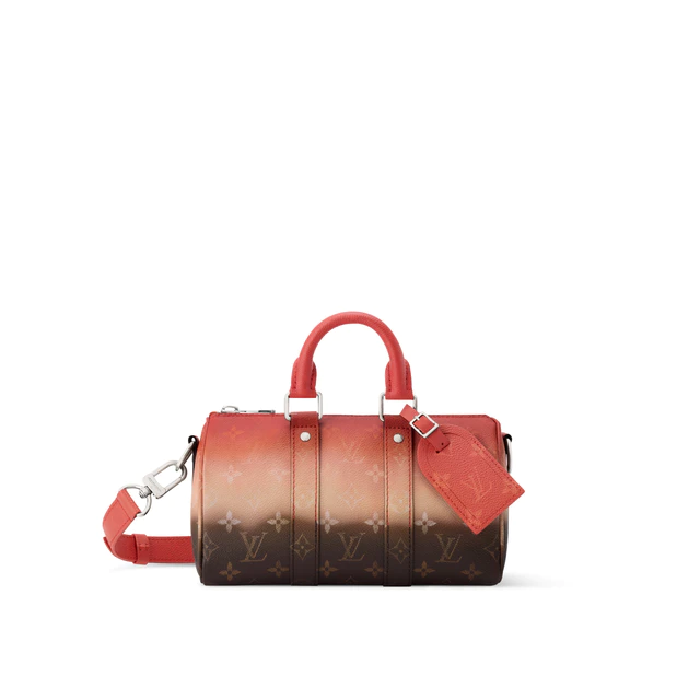 ルイ・ヴィトン：キーポル·バンドリエール 25 モノグラム·ピグメント コーティッド·キャンバス