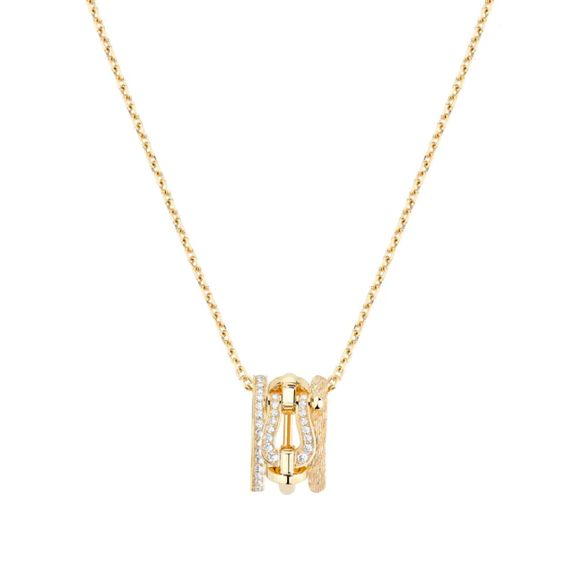 フレッド Force 10 Rise in yellow gold Necklace