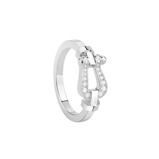 フレッド Force 10 ring in white gold with diamonds 