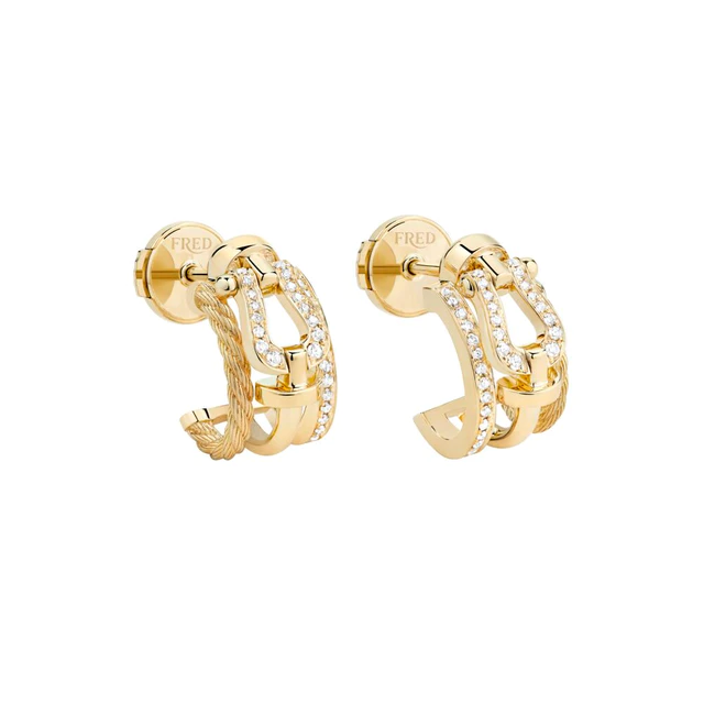 フレッド Force 10 Rise in yellow gold Earring Small model