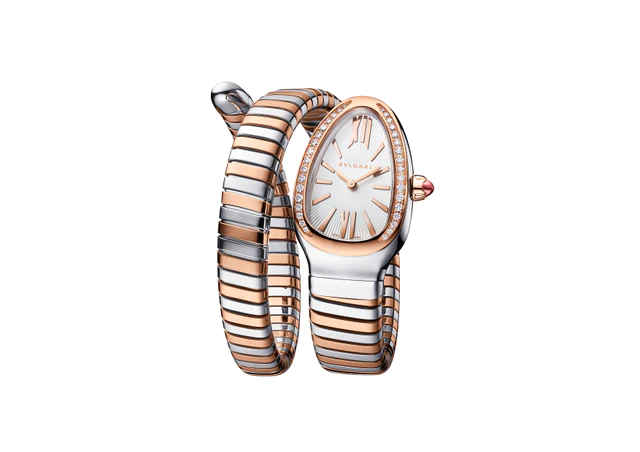ブルガリ セルペンティ トゥボガス 時計 SS x PG x DIA