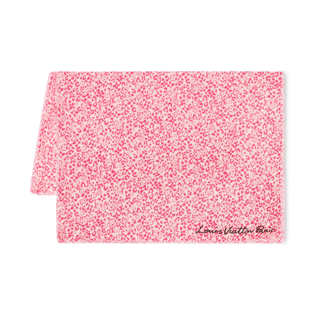 ルイ・ヴィトン：ストール·LV サファリ ウール 58%、シルク 21%、カシミヤ 21%