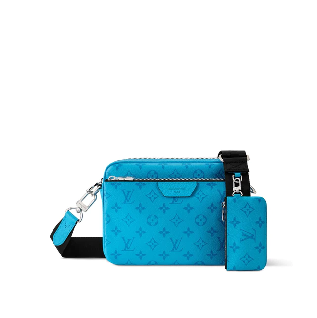 ルイ・ヴィトン:トリオ·メッセンジャー モノグラム·コーティッド·キャンバス、タイガラマ·カウハイドレザー