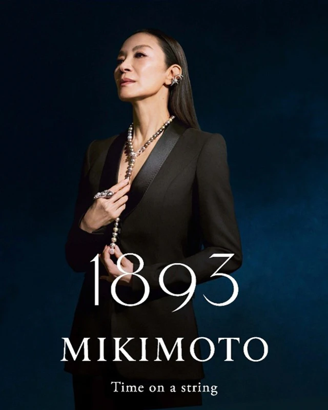 時を紡ぐ真珠の輝き、ミキモトの最新ビジュアルにアカデミー賞女優ミシェル・ヨーが登場