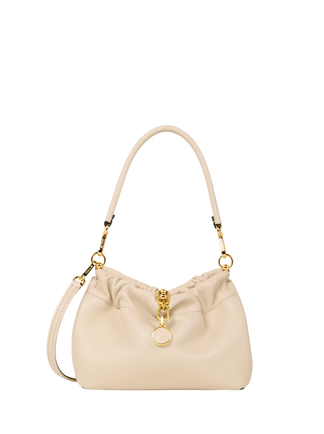 エトロ「ヴェラブロッサム」スモール　レザー／ブラック、アイボリー、プラム／23.5×17×10.5 cm