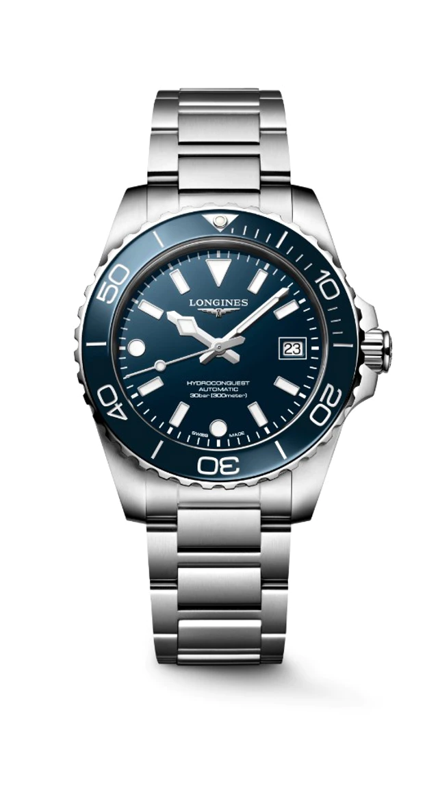 ロンジン ハイドロコンクエスト ステンレススティール製ブレスレット L3.779.4.96.6 (39 mm) / L3.788.4.96.6 (42 mm)