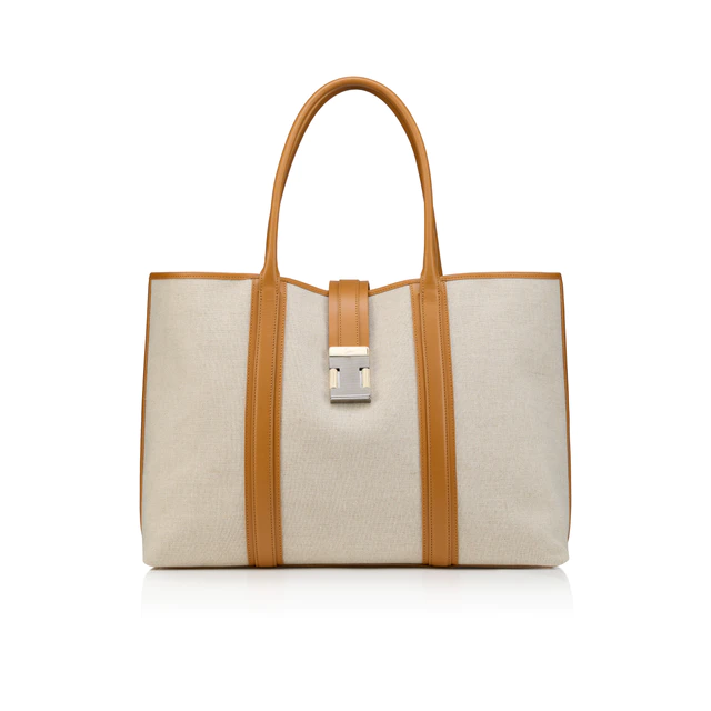 クリスチャン ルブタン NOX TOTE XS/ノックス トート S ファブリック ベージュ