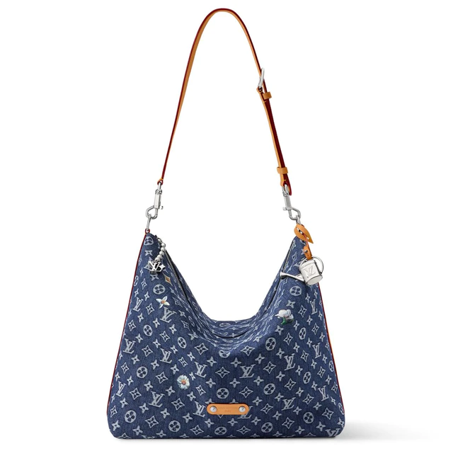 ルイ・ヴィトン :バガボンド·ホーボー モノグラム·フラワー デニム