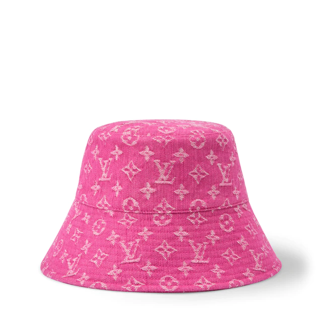 ルイ・ヴィトン:バケットハット·デニム デニム100%