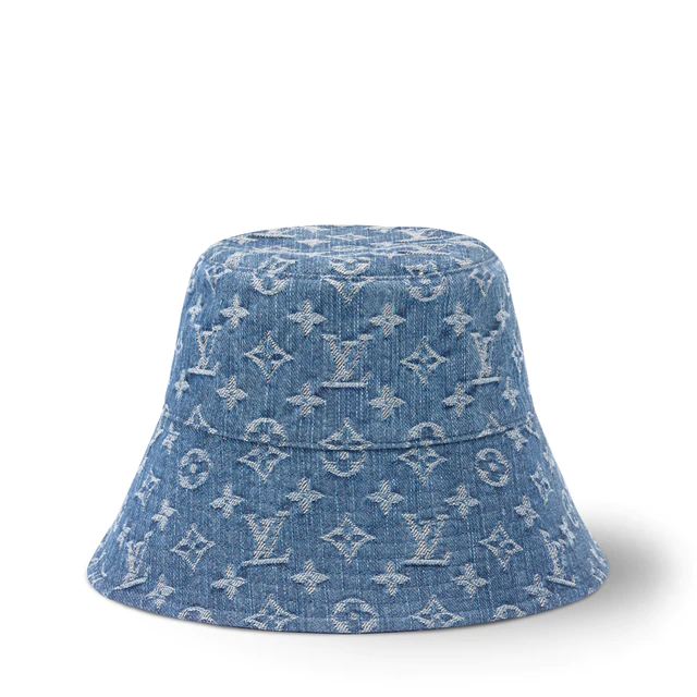 ルイ・ヴィトン:バケットハット·デニム デニム100%