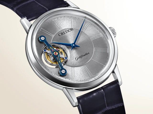 軽やかさを生み出すケース構造を備えた、セイコーウオッチ クレドール ゴールドフェザー 