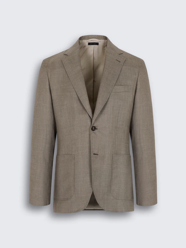 ブリオーニ「Soffioブレザー」トープ 