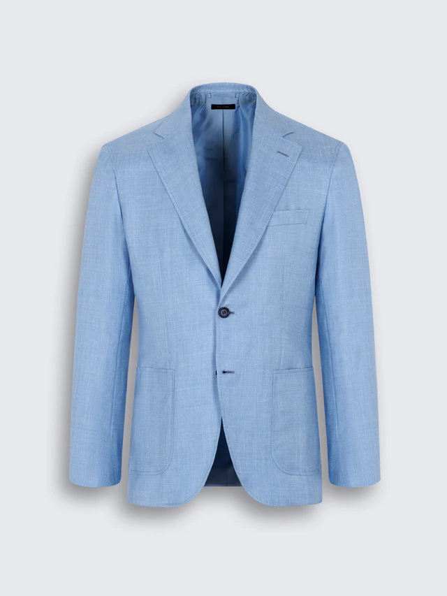 ブリオーニ「Soffioブレザー」スカイブルー