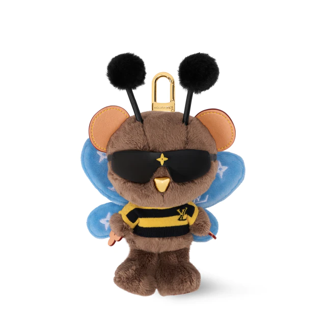 ルイ・ヴィトン：バッグチャーム·LV ルイ ベア ビー ポリエステル、レザー