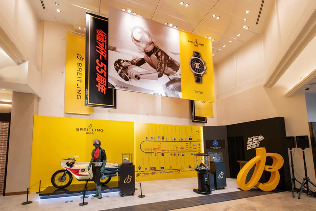 ブライトリング、仮面ライダー放映55周年を祝う日本限定のタイムピースを発表、藤岡弘、親子が語るヒーロー像