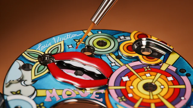 伝統的なオートマタを刷新、ルイ・ヴィトンの色彩美が手元でダンスを披露するタンブール タイコ アーティー・オートマタ