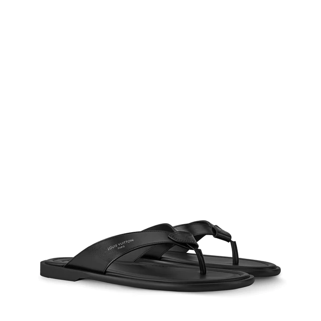 ルイ・ヴィトン:LV サンセット トング プレーンカーフレザー