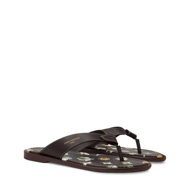 ルイ・ヴィトン:LV サンセット トング プレーンカーフレザー