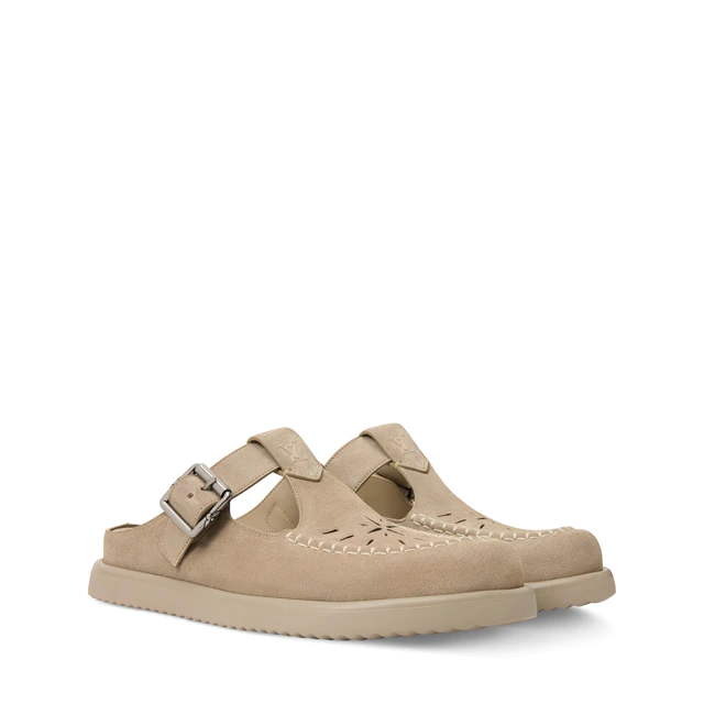 ルイ・ヴィトン:LV イージー ミュール スエードカーフレザー