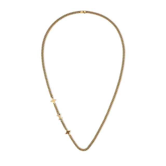 ルイ・ヴィトン：ネックレス·モノグラム ロウ ヴィンテージ風ゴールドメタル