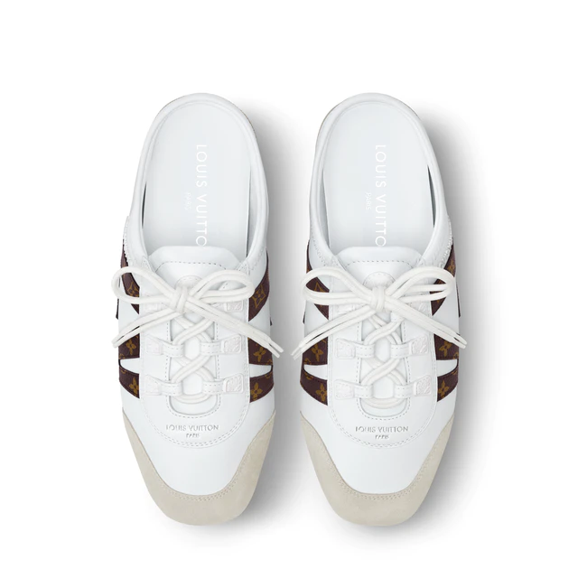 ルイ・ヴィトン:LV スニーカリーナ オープンバック ミックス素材