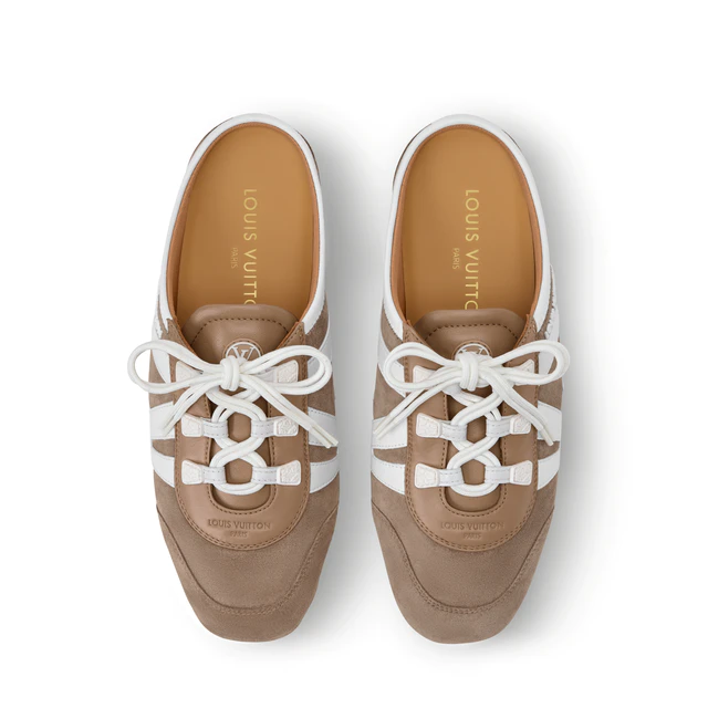 ルイ・ヴィトン:LV スニーカリーナ オープンバック スエードカーフレザー