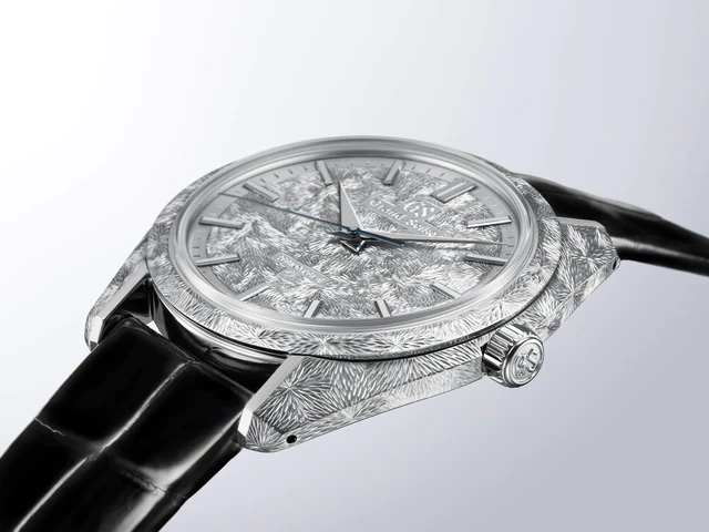 信州の原生林に流れる滝を写し取る、グランドセイコーの限定プラチナモデルが登場