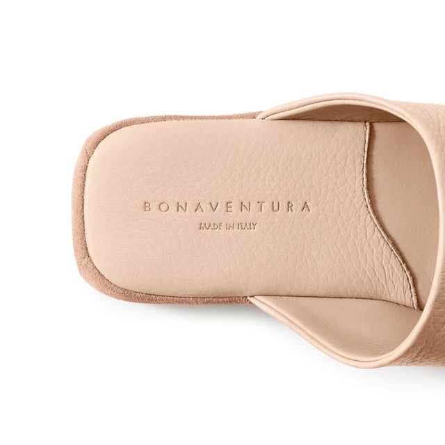 ボナベンチュラ × FARFALLA レザールームシューズ フロントロゴなし 