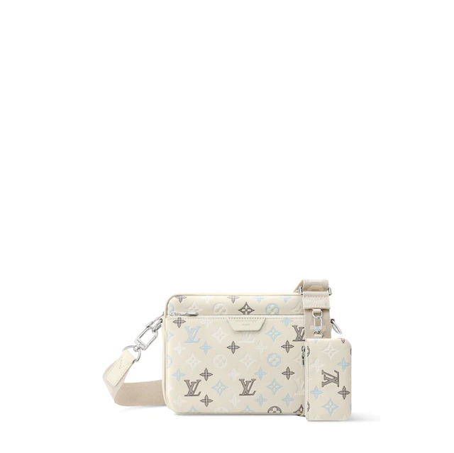 ルイ・ヴィトン ：トリオ·メッセンジャー モノグラム·シャドウ カーフレザー