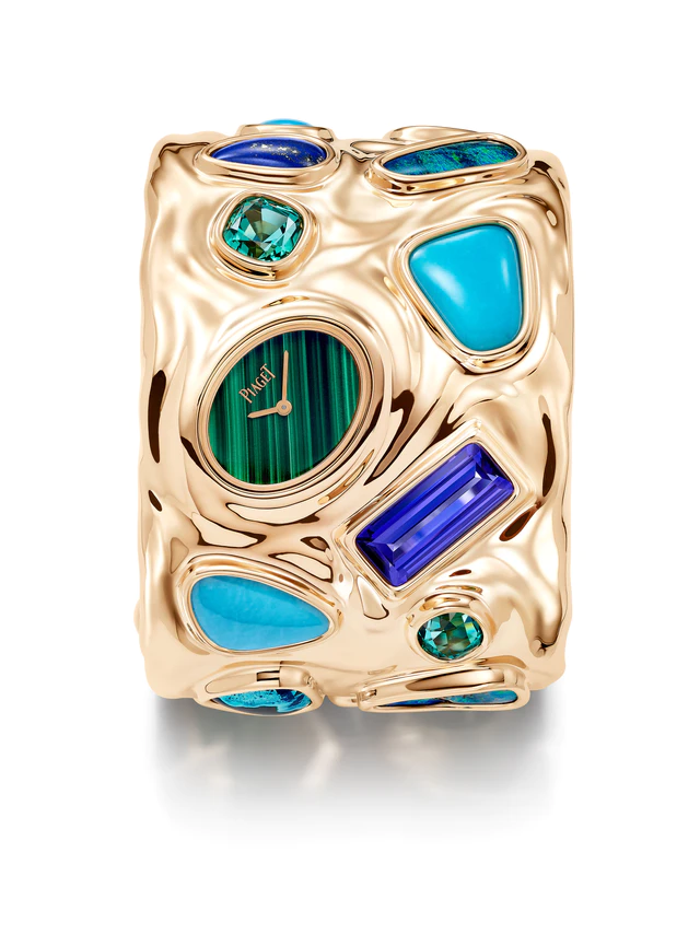 ピアジェ G0A50399「アンチェインド カラー」カフ ウォッチ（マラカイト文字盤）