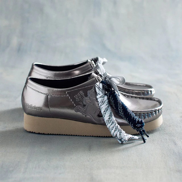 クラークス Wallabeeday Wallabee 2604　　　 Silver Patent