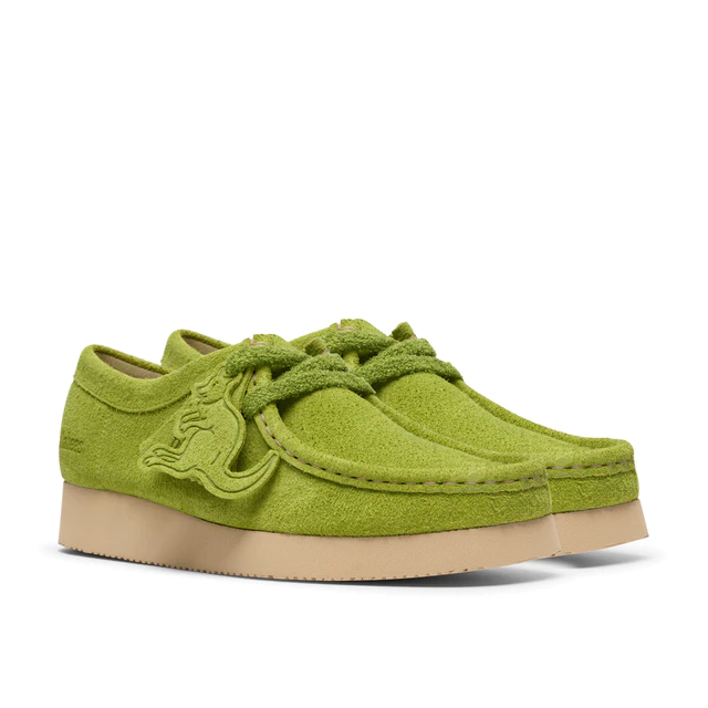 クラークス Women's Wallabee Lime Suede