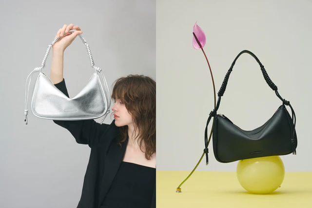 究極のハーフムーンシルエット、objcts.ioの新作ワンショルダーバッグで日常をエレガントに