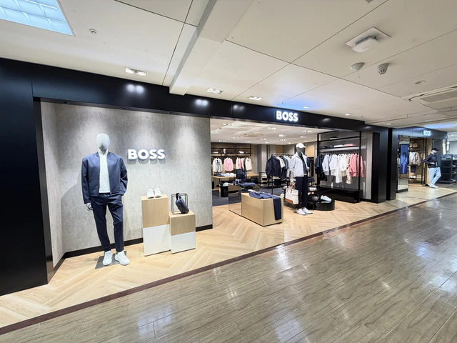 BOSS ショップ 天満屋岡山 が装いも新たにリニューアルオープン、洗練されたメンズウェアが集結