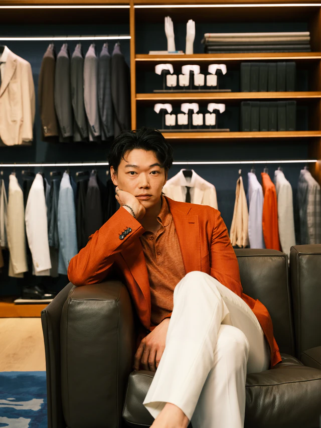 笠松将 @ブリオーニ 六本木ヒルズ「Soffio（ソッフィオ）ブレザー」ローンチ記念レセプション