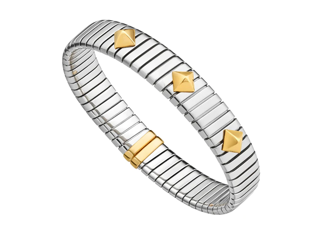 「ブルガリ トゥボガス」ブレスレット ステンレススティール x YG 