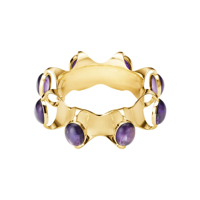 ジョージ ジェンセン「The Collector」BANGLE:NANNA DITZEL, 1961 18KYG, AMETHYST 