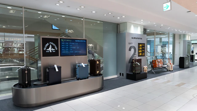 ロンドンの空港を再現した空間が福岡に登場、グローブ・トロッターが岩田屋本店で仕掛ける限定ポップアップ