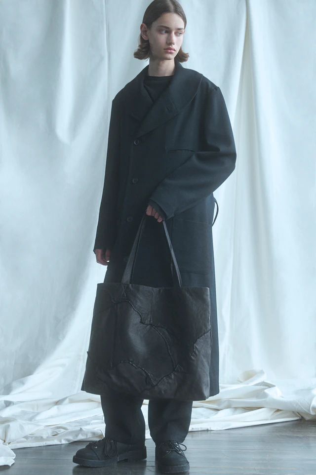 ヨウジヤマモト discord Yohji Yamamoto PATCHWORK TOTE (M)
