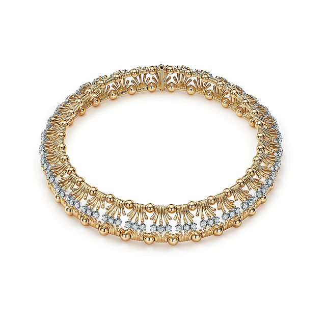 Jean Schlumberger by Tiffany & Co. Hands necklace in yellow gold and platinum with diamonds