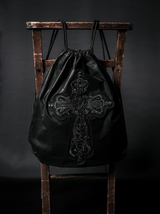 「GOTHIC YOHJI YAMAMOTO」GOTHIC CROSS PATTERN NAP SACK