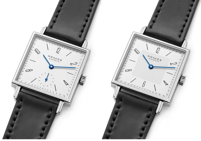 ノモスの定番スクエアウォッチ「テトラ27」に新作2モデル、NOMOS GLASHÜTTEがシースルーバックで魅せる機械式時計